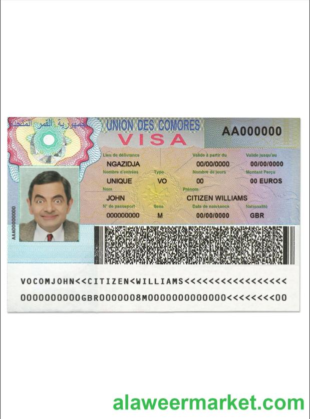 Union des Comores travelling visa